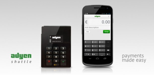 Mobiles Bezahlen mit Adyen Shuttle und Smartphone oder Tablet